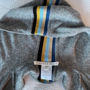 Veronica Beard Striped Cashmere Hoodie Dickey